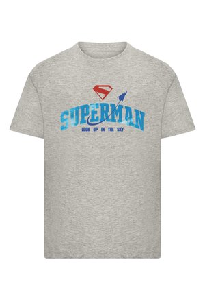 SUPERMAN LOOK UP IN THE SKY - Print T-shirt - heather grey