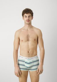 Tommy Hilfiger SIGNATURE 3P TRUNK PRINT - Úzké boxerky - blue spell/olympic green