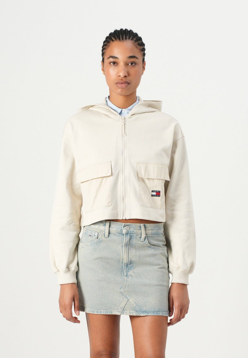 Tommy Jeans Sweater met rits beige Tommy Jeans Sweater met rits beige