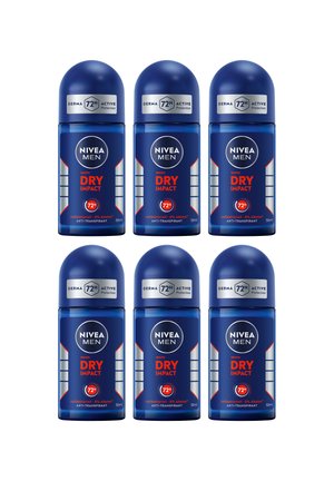 6ER SET DRY IMPACT DEO ROLL-ON 6 X 50 ML - Deodorant - transparent