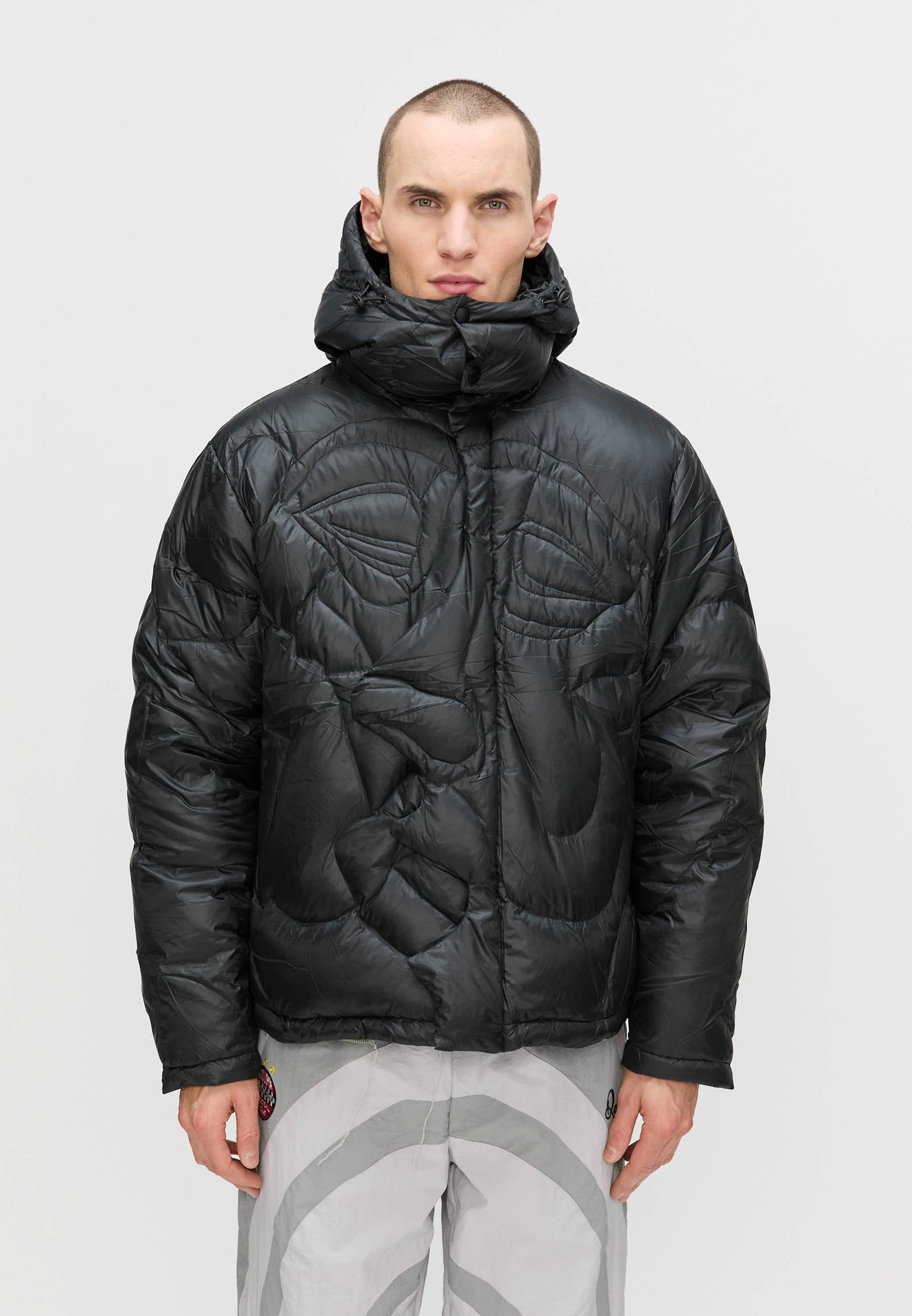 Kidsuper KISSING PUFFER - Down jacket - black - Zalando.co.uk