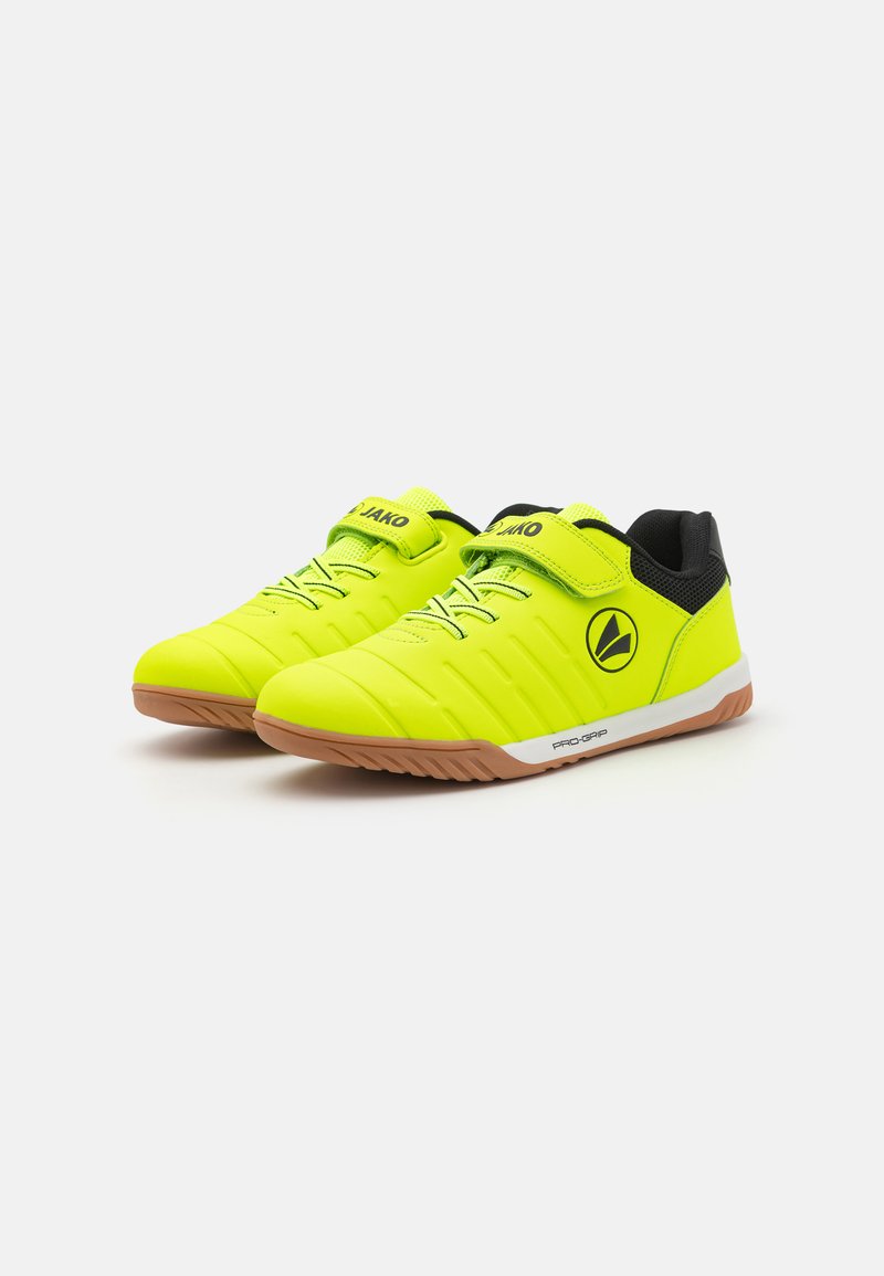 Scarpette Calcio JAKO J-SFG Stepover Bambini – Presa E Controllo Totale In Bianco/verde Fluo (EU 31) - 3