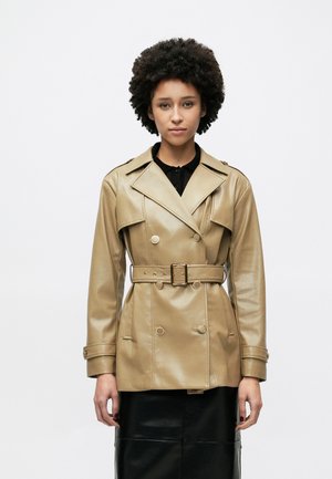 TINA DOUBLE BREASTED COAT - Καμπαρντίνα - pebble sand