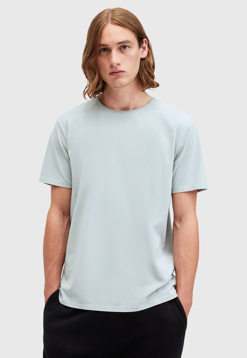 AllSaints BODEGA SS CREW - T-shirt basic - light blue