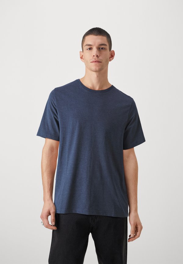 MELANGE TEE NECK NOOS - Basic T-shirt