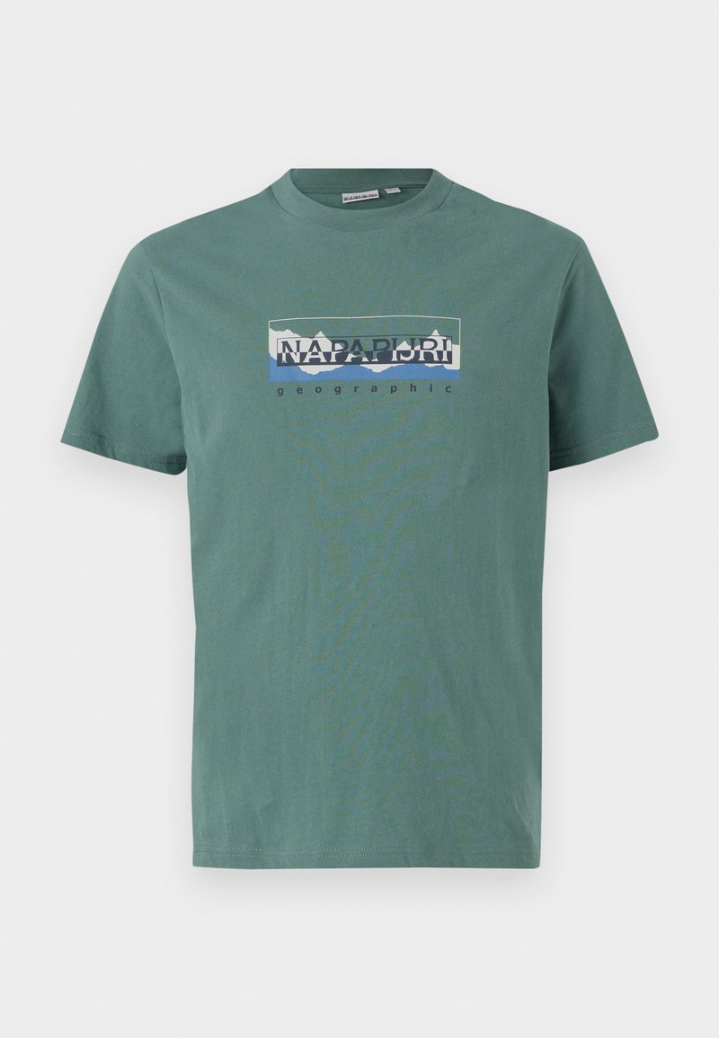 Napapijri T-shirt print groen Napapijri T-shirt print groen
