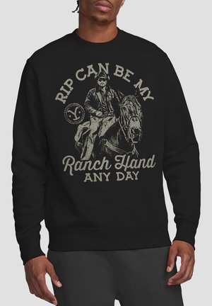 Cotton Soul YELLOWSTONE RIP CAN BE MY RANCH HAND - Sweatshirt - black