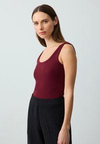 Jimmy Key SLIM FIT - Top - burgundy