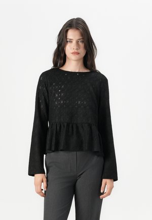 OBJLAILA TIE - Blouse - black