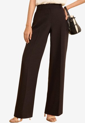 Love & Roses, PETITE FIT HIGH WAIST WIDE LEG TAILORED - Pantaloni - black