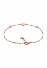Armband i roséguld med runda länkar och släta ovala detaljer. Har en spänne med hummerkrok och justerbar längd. En enkel, elegant design.
