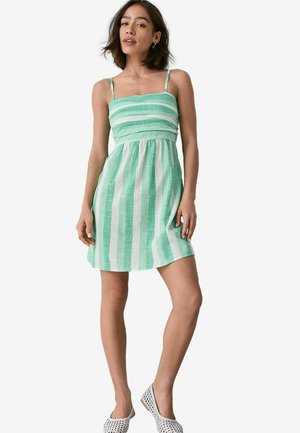 REGULAR FIT - Day dress - green white stripe