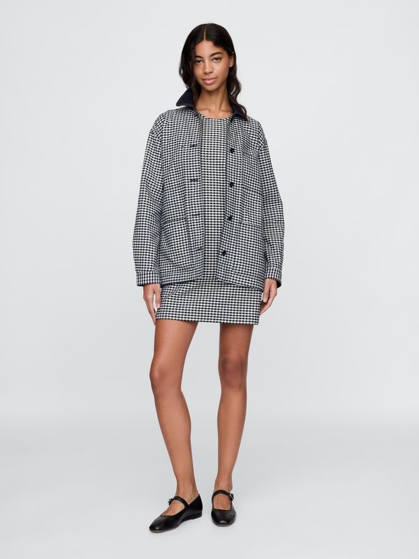 GAP X DOEN CHECK JACKET UNISEX - Denim jacket3