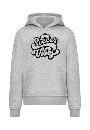 SOCCER VIBES TYPOGRAPHY SPORTY GRAPHIC - Hoodie - heather grey
