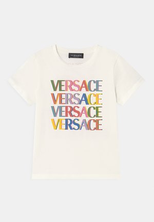 LOGO SCRITTA UNISEX - T-shirt con stampa - bianco/multicolor