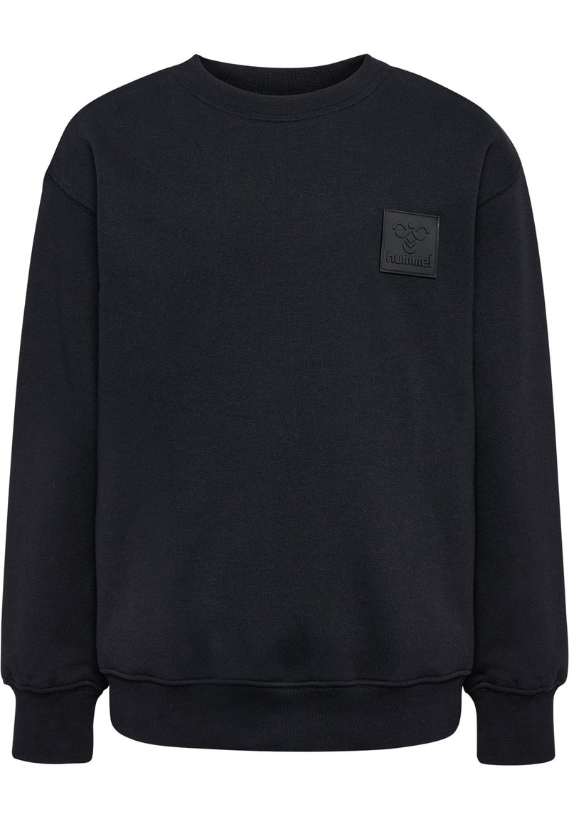 Svart sweatshirt med rund halsringning och långa ärmar. Har en gummilogg på bröstet samt ribbade manschetter och nederkant.