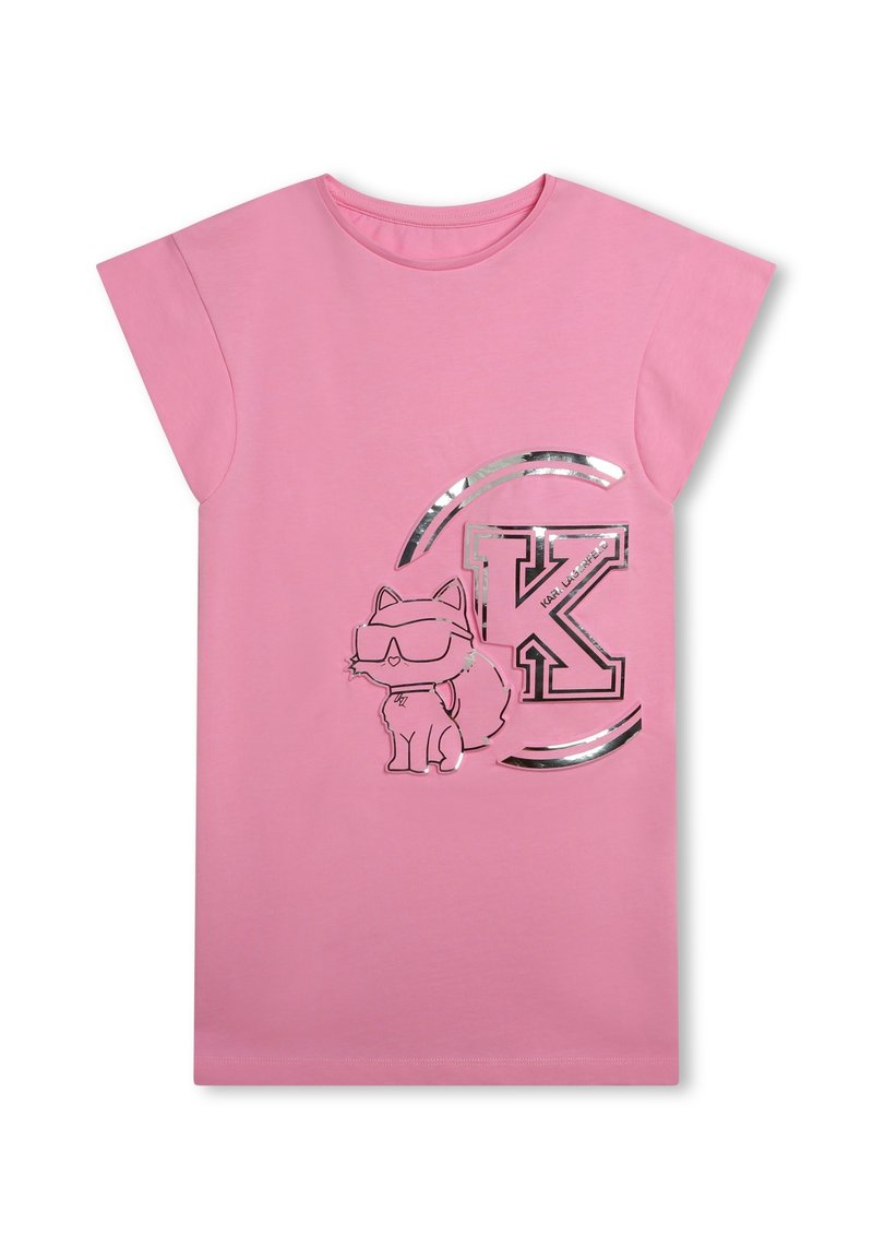 KARL LAGERFELD KIDS Jerseyjurk donkerroze KARL LAGERFELD KIDS Jerseyjurk donkerroze