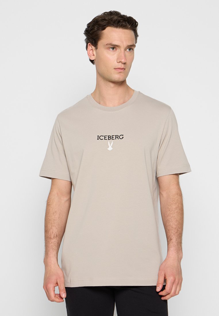 Iceberg T-shirt print graniet