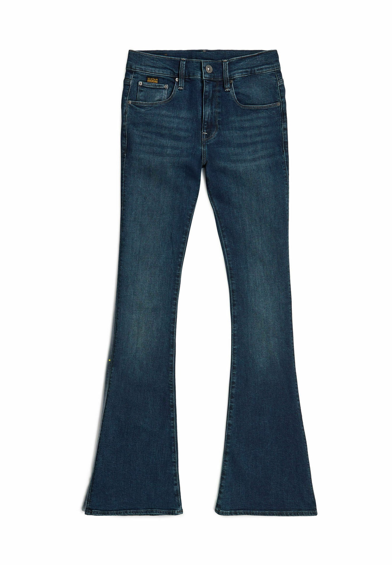 Rockstar US UK ドリップ グアピ風 Fringe Flared G-STAR Flared Jeans - worn in icy blue/donkerblauw denim - Zalando.nl