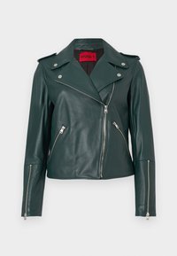 LUJANA - Leren jas - dark green