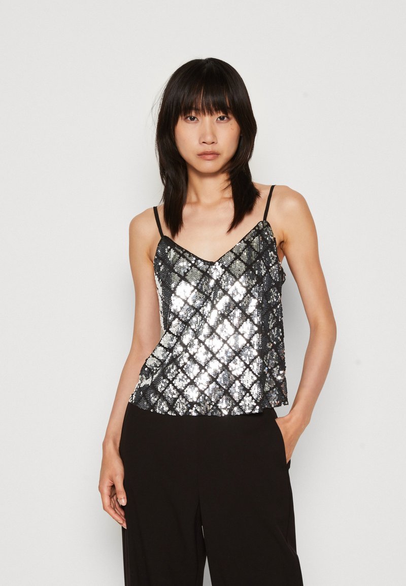 Glourious Singlet Sequins Black Big Sequins