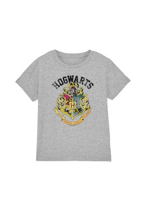 Harry Potter, HARRY POTTER HOGWARTS CREST UNISEX - Print T-shirt - mottled light grey