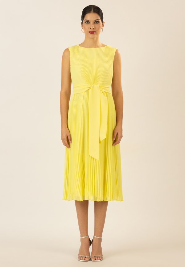 MIDI-PLISSEE - Freizeitkleid - vanilla