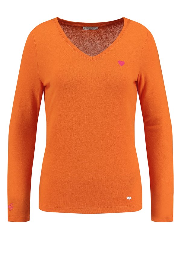 WKN MILA V-NECK - Strickpullover - neon orange