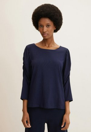 TOM TAILOR 1044035 Camiseta Con Bolsillo En El Pecho, 36808-Purple Navy Stripe, 3XL Hombres