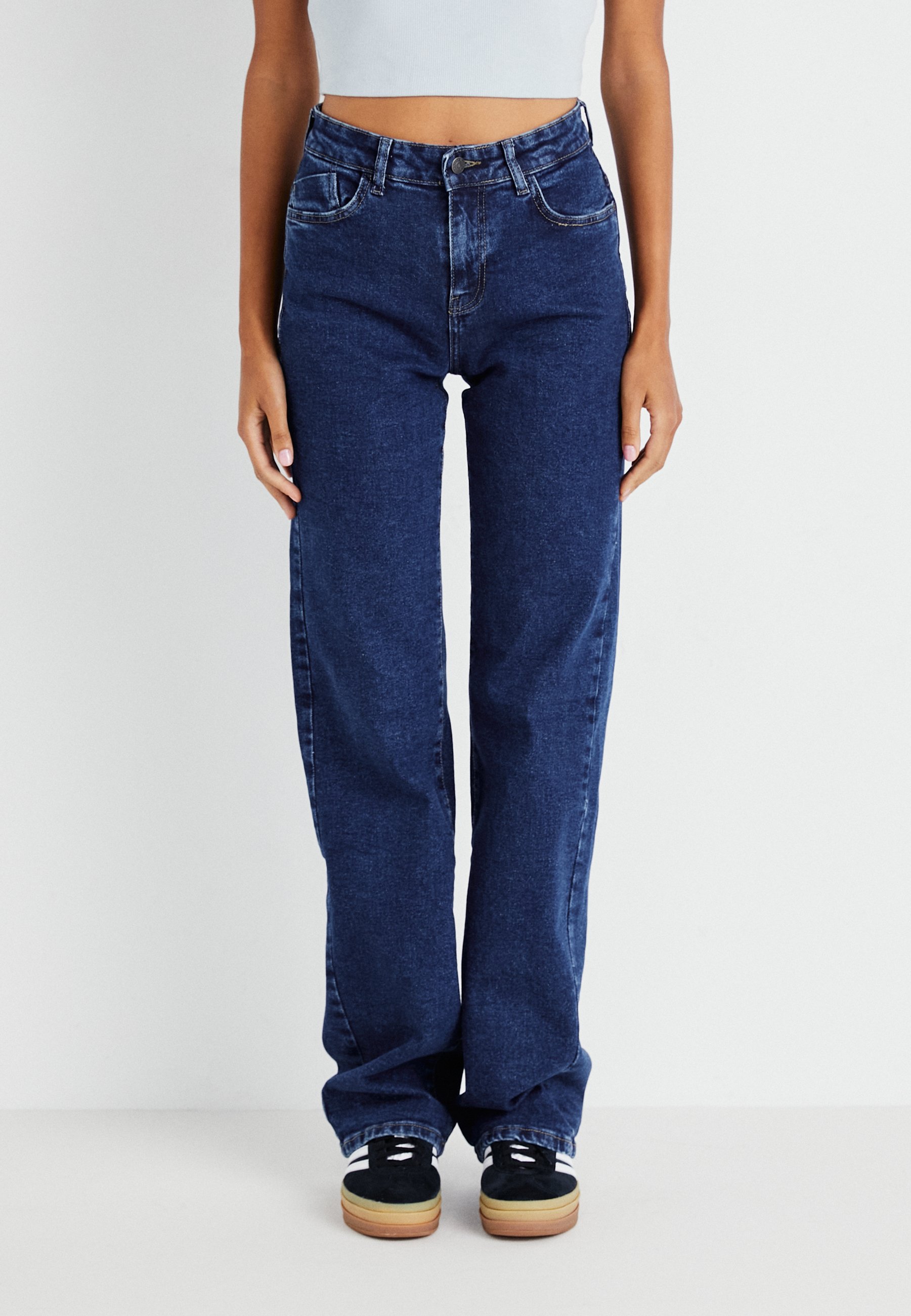 【oan】Damage Wide Black Blue Pants WIDE SEAM DENIM BAGGY PANTS .09 [BLUE BLACK] – SUBLATIONS