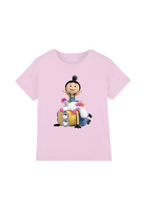 Universal Studios, DESPICABLE ME/AGNES SAT ON MINION UNISEX - Print T-shirt - pink