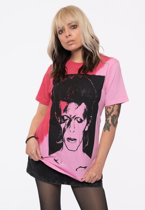 DAVID ALADDIN SANE  - Print T-shirt - red