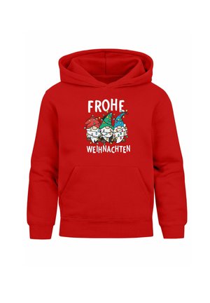 WEIHNACHTSMOTIVE LUSTIGE GESCHENKE OUTFIT - Hoodie - wichtel rot