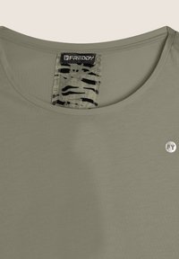 Freddy CON FANTASIA SUL RETRO - T-shirt con stampa - aloe zebra animalier