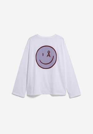 ARMEDANGELS, FIETAA SMILE - T-shirt à manches longues - white-moonlit lilac