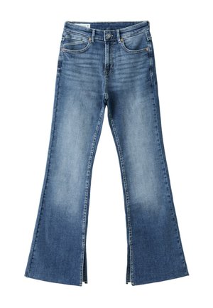 Stradivarius, D74 SLIT FIT FLARED JEANS 04804221 - Jean bootcut - destroyed denim