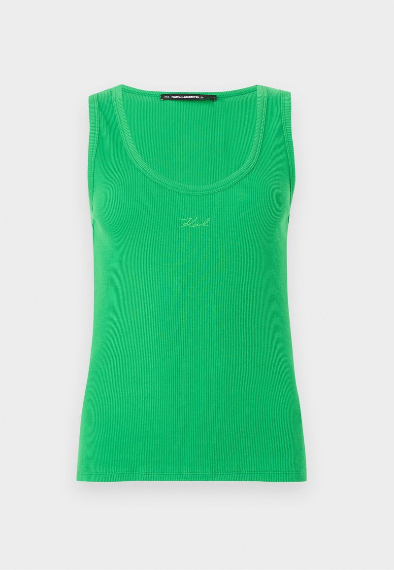KARL LAGERFELD ESSENTIAL LOGO COMMERCIAL TANK - Top - fern green/green ...