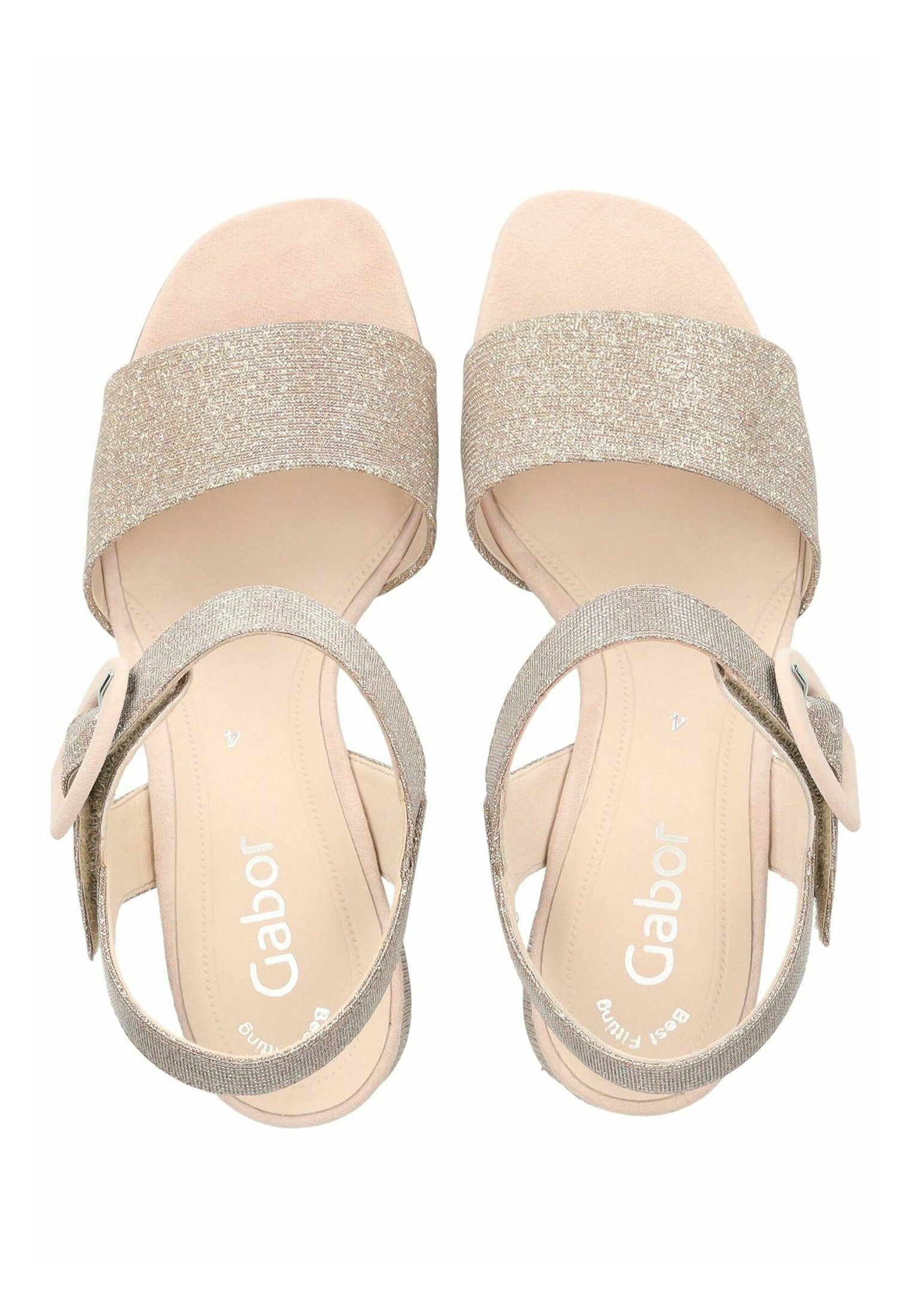 gabor rose gold sandals