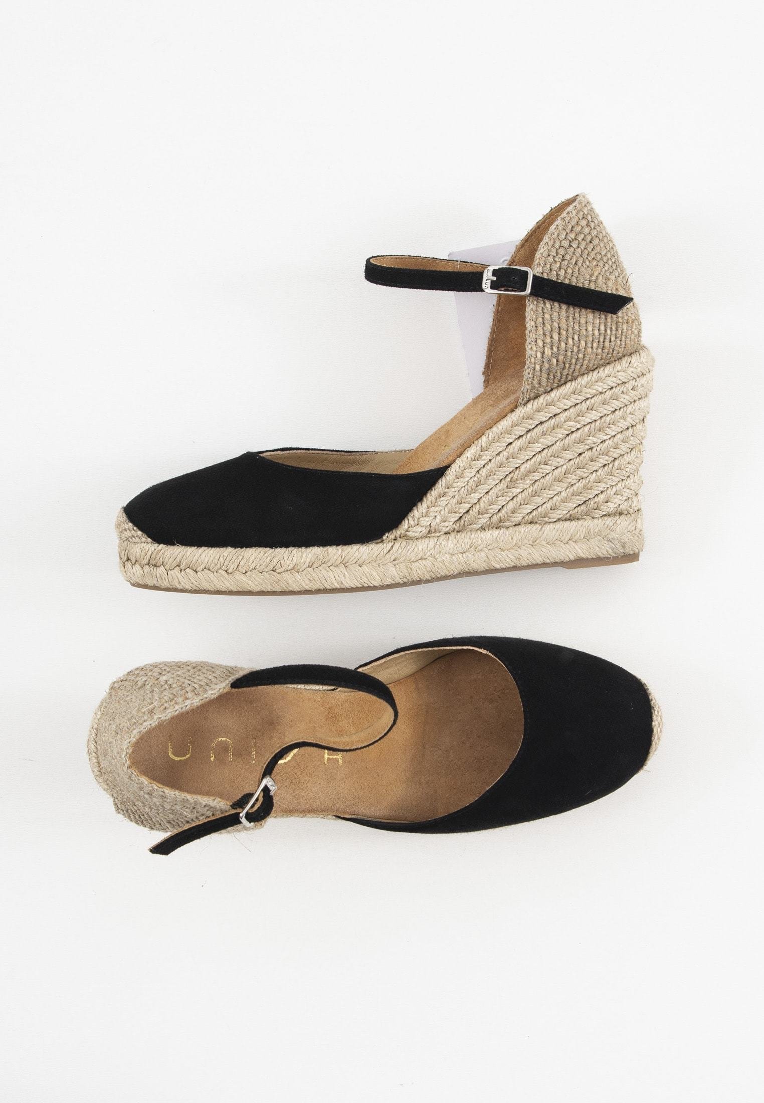 Unisa Sandalen met sleehak - black/Zwart - Zalando.nl