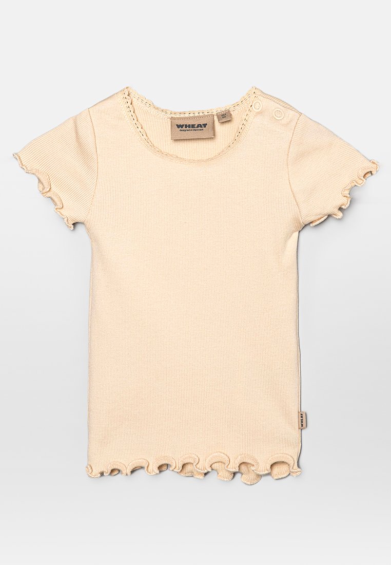 Wheat T-shirt basic beige Wheat T-shirt basic beige