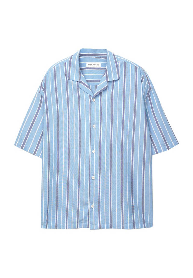 PULL&BEAR STRIPED Camicia blue/blu
