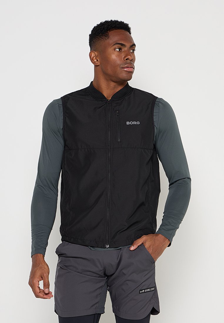 Björn Borg Bodywarmer zwart Björn Borg Bodywarmer zwart