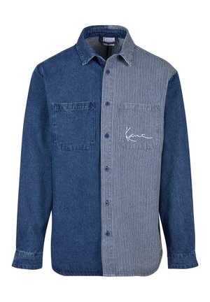 CHEST SIGNATURE STRIPE BLOCK - Shirt - blue white