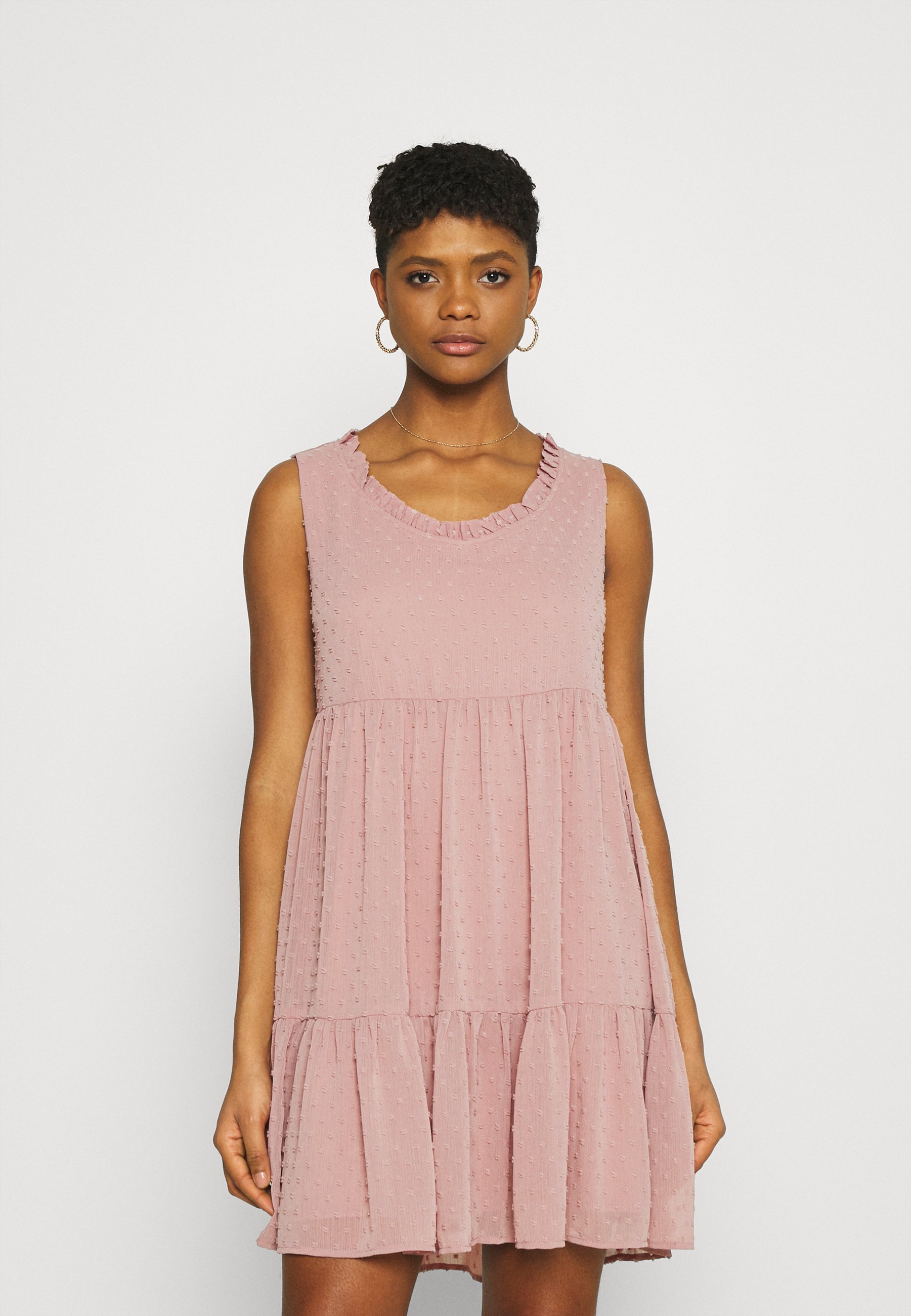 pastel pink casual dress