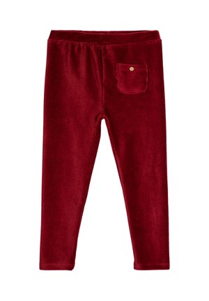 BASIC ELASTIC WAISTBAND POCKET DETAIL - Pantalones - bordeaux