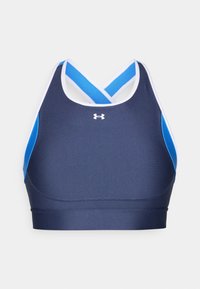 CROSSBACK MID OPEN BACK - Sutien sport cu susținere medie - washed navy/blue atlantis