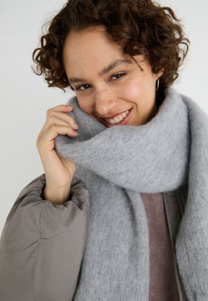 Gina Tricot CHUNKY SCARF - Huivi - grey melange