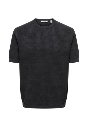 Only & Sons, Knitted ONSSIKA - Βασικό μπλουζάκι - black