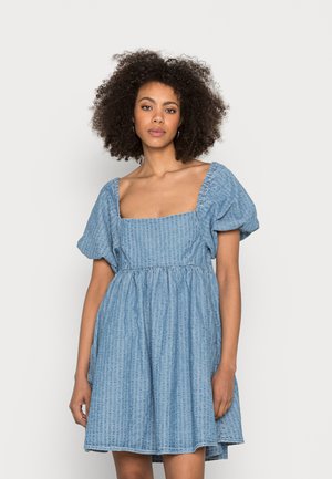 SAGE DENIM DRESS - Vestito casual - sound wave