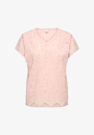 ONLY Carmakoma, CARLULU - Tričko s potlačou - sepia rose